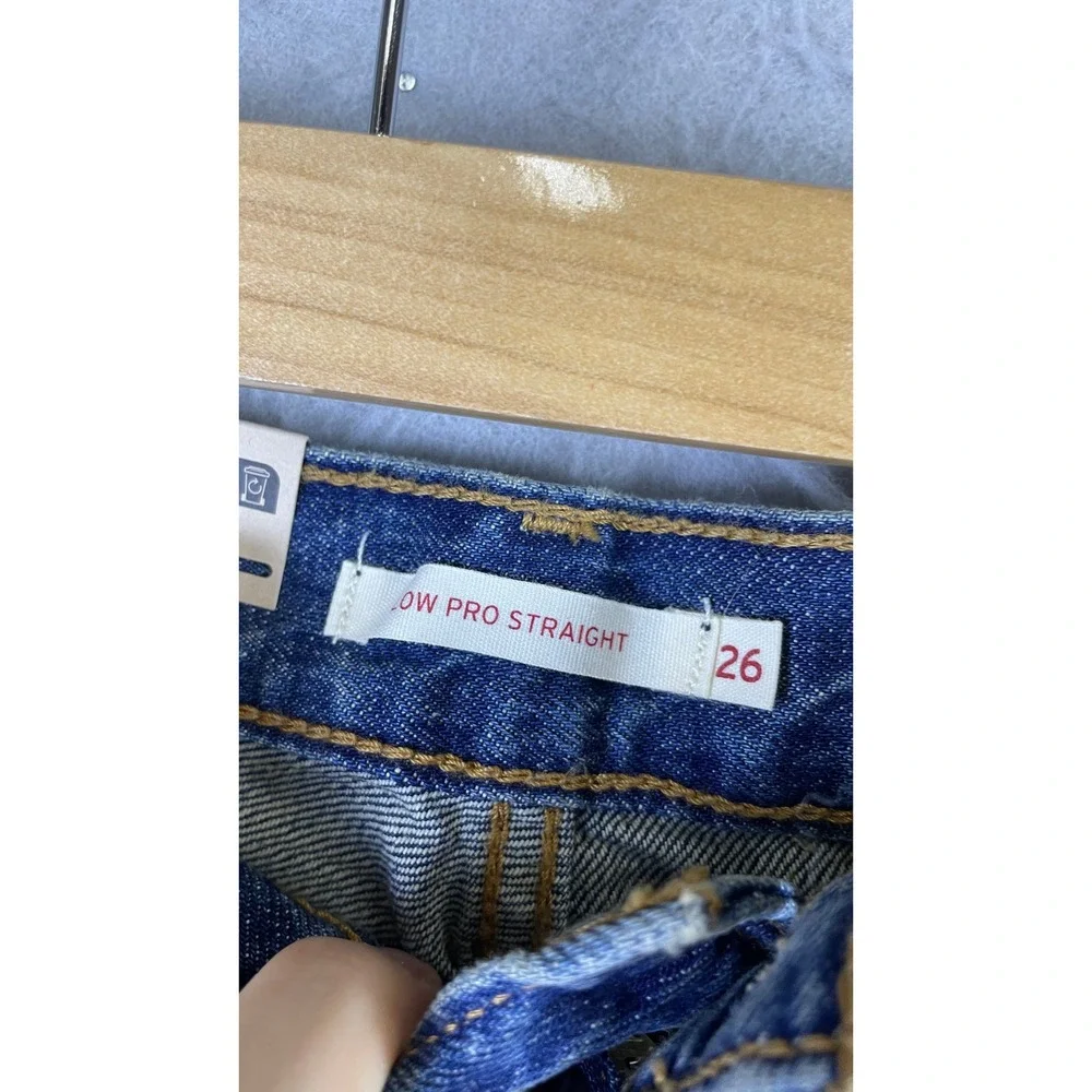 Levi's Low Pro Jeans Men 26 Blue New Straight Leg Mid Rise Relaxed Fit